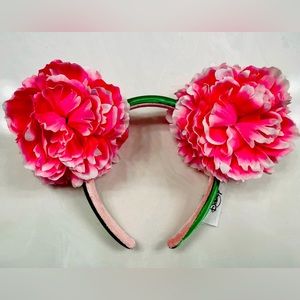 Peonies flower Disney ear Headband